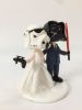 Picture of Darth Vader & Stormtrooper Wedding Cake Topper, Mini Star Wars Wedding Cake Topper