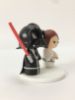 Picture of Mini Star Wars Wedding Cake Topper, Darth Vader Groom and Princess Leia Bride