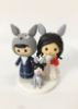 Picture of Totoro Wedding Cake Topper with Cat, Studio Ghibli Wedding Theme