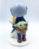 Picture of Star Wars Mandalorian Wedding Cake Topper, Baby Yoda Wedding Cake Topper