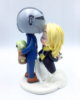 Picture of Star Wars Mandalorian Wedding Cake Topper, Baby Yoda Wedding Cake Topper