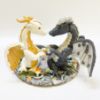 Picture of Dragon fantasy wedding cake topper, Dragon couple wedding cake topper, fantasy wedding cake topper