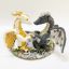 Picture of Dragon fantasy wedding cake topper, Dragon couple wedding cake topper, fantasy wedding cake topper