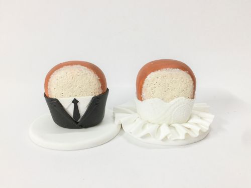 Picture of Bread Loaf wedding cake topper, Loaf Bride & Groom Wedding Cake Topper, Bread lover wedding decoration