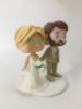 Picture of Funko Pop Bride & Groom Wedding Cake Topper, Blonde Bride & Bearded Groom Funko Pop Figures 