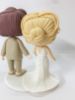 Picture of Funko Pop Bride & Groom Wedding Cake Topper, Blonde Bride & Bearded Groom Funko Pop Figures 