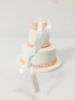 Picture of Custom Wedding Cake Replica, Minimalist Themed Wedding Cake Keepsake, Anniversary Gift Idea