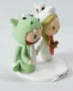 Picture of Dragon and Unicorn wedding cake topper, Cosplay wedding cake topper, Dragon groom topper, Unicorn bride topper