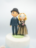 Picture of Gothic wedding cake topper