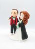 Picture of Back to the Future and Harry Potter wedding cake topper, Marty Mcfly groom figurine