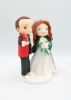 Picture of Back to the Future and Harry Potter wedding cake topper, Marty Mcfly groom figurine