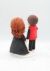 Picture of Back to the Future and Harry Potter wedding cake topper, Marty Mcfly groom figurine