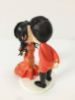 Picture of Chinese Wedding Cake Topper, Traditional Cheongsam Cake Topper, Qipao wedding cake topper