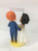 Picture of Bumble Wedding Cake Topper,  Interracial Wedding Couple, Dating App Wedding Cake Topper