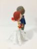 Picture of Mixed Race Wedding Cake Topper, Interracial wedding couple, Red Hair Bride & Gray hair groom Wedding Figurine