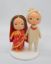 Picture of Indian Wedding Cake Topper, Chubby Bride & Groom wedding topper, Plus Size Wedding Couple