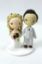 Picture of Boho Chic wedding cake topper, Rustic Wedding Cake topper, Flower Crown Wedding Cake Topper