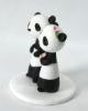 Picture of Panda Wedding Cake Topper, Panda Bride & Groom Clay Figurine