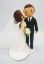 Picture of Cheek Kiss Wedding Cake Topper, Bridal Halter Dress Wedding Figurine, Gifts from Bridesmaids