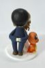 Picture of Kissing Glasses Groom &  Bride Wedding Cake Topper with Charmander Clay Figurine, Wedding Gifts for Pokemon Fans