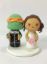 Picture of Mini Ninja Turtle Wedding Cake Topper, Mike Groom Clay Figurine 