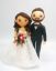 Picture of Bride & Groom Wedding Cake Topper, Net Wedding Dress Bridal Dress