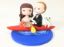 Picture of Kayak Wedding Cake Topper, Canoe Wedding Cake Topper, Banana Boat Wedding Cake Topper