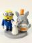Picture of Minion & Totoro Wedding Cake Topper with a Dog, Gay Wedding cake Topper, Same sex wedding