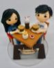 Picture of First Date Wedding Cake Topper, Anniversary Love Cake Topper, 3 stage of Love Topper