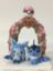 Picture of Vaporeon and Glaceon Pokemon Wedding Cake Topper with Floral Arch, Commission Pokemon Character
