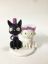 Picture of Kiki's Delivery Service Wedding Cake Topper, Jiji & Lily Clay Dolls, Studio Ghibli Wedding Theme