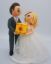 Picture of Tangled Inspired Wedding Cake Topper, Bride & Groom with Tangled Lantern, Topper for Disney Lovers