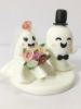 Picture of Ghost Bride & Groom Wedding Cake Topper, Halloween Themed Wedding