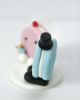 Picture of Pink & Blue Oreo Wedding Cake Topper, Gifts for Oreo Lovers, Dessert Themed Party Decor