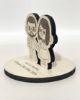 Picture of Animal Crossing Engagement Cake Topper, Wedding Dance Bride & Groom Wood Standee, Custom Groom Bride name