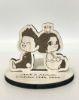 Picture of 2D Wooden Animal Crossing Couple Cake Topper, Gamer Couple Anniversary Gift, Handmade Wedding Centerpiece