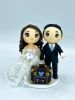 Picture of Doctor & Dentist Wedding Cake Topper,  Destination Wedding Cake Topper, Profession-Inspired Cake Topper