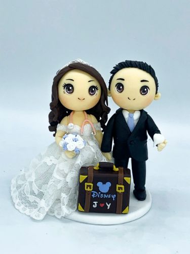 Picture of Doctor & Dentist Wedding Cake Topper,  Destination Wedding Cake Topper, Profession-Inspired Cake Topper