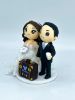 Picture of Doctor & Dentist Wedding Cake Topper,  Destination Wedding Cake Topper, Profession-Inspired Cake Topper