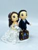 Picture of Doctor & Dentist Wedding Cake Topper,  Destination Wedding Cake Topper, Profession-Inspired Cake Topper