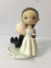 Picture of Bride Dragging Groom Wedding Cake Topper, Wind Lovers groom & bride topper, Funny Wedding cake topper