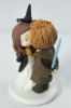 Picture of Jedi Groom & Wizard Bride Wedding Cake Topper, Star Wars & Harry Potter Wedding Theme, Movie Fandom Wedding Decor