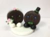 Picture of Oreo Bride & Groom Wedding Cake Topper, Cookie Cake Topper, Anniversary gift for Oreo fan