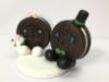 Picture of Oreo Bride & Groom Wedding Cake Topper, Cookie Cake Topper, Anniversary gift for Oreo fan