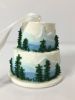 Picture of Woodland Wedding Cake Ornament, Custom Wedding Cake Replica, Cake miniature