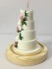 Picture of Roses Wedding Cake Replica, 4-Tier Wedding Cake Ornament, First Wedding Anniversary Gift