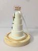 Picture of Roses Wedding Cake Replica, 4-Tier Wedding Cake Ornament, First Wedding Anniversary Gift