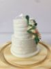 Picture of 2 tiers Wedding Cake Ornament, First Year Married Anniversary Gift