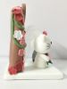 Picture of Hello Kitty Bride & Daniel Groom Wedding Cake Topper with Sakura Arch, Hello Kitty wedding with arch, Anime Lover wedding theme