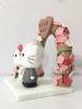 Picture of Hello Kitty Bride & Daniel Groom Wedding Cake Topper with Sakura Arch, Hello Kitty wedding with arch, Anime Lover wedding theme